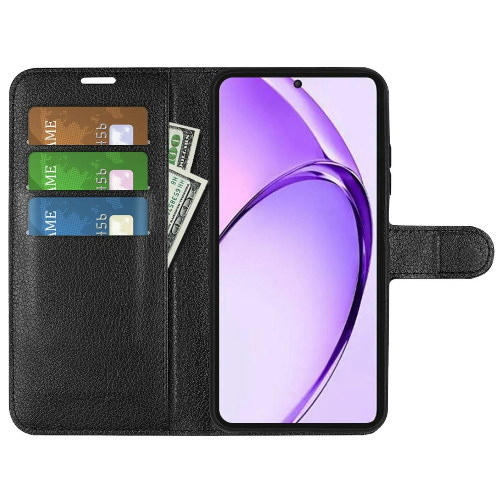 Mocaa Oppo A80 Slim-Fit Book Case Zwart