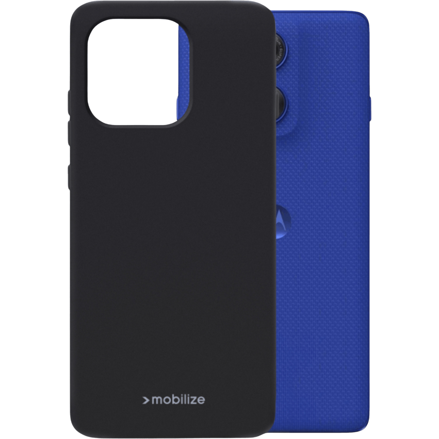 Mobilize Motorola Edge 60 Pro TPU Hoesje Zwart - Voorkant