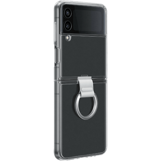 Samsung Galaxy Z Flip4 Doorzichtig Hoesje Met Ring - Voorkant