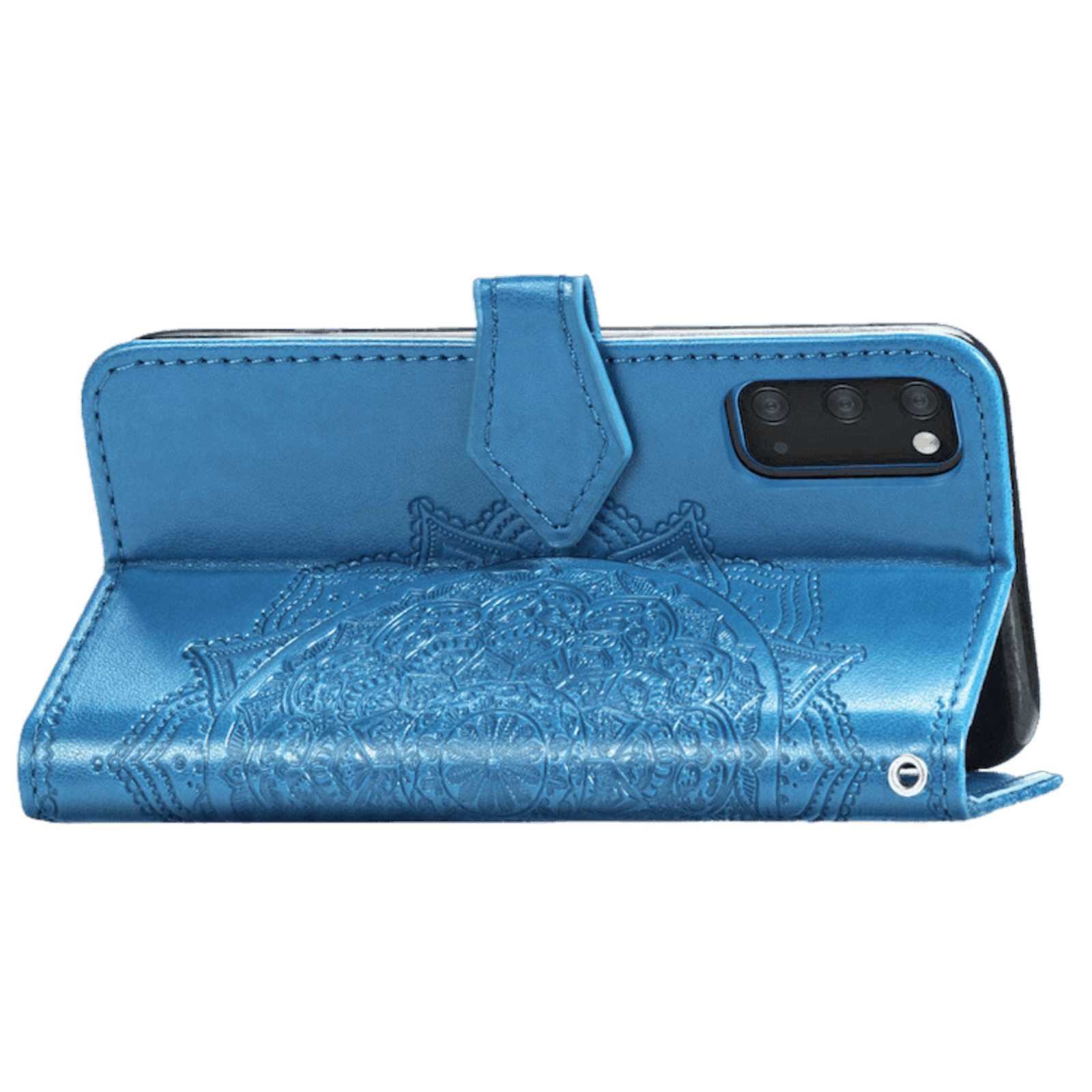 Comfycase Samsung Galaxy S20 Mandala Booklet Telefoonhoesje Blauw