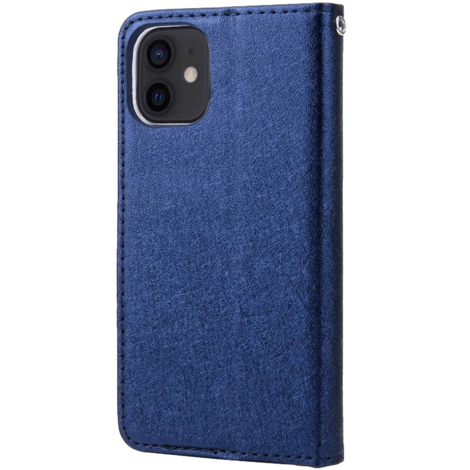 CMAI2 iPhone 12 Mini Silk Series Slank Bookcase Hoesje Blauw