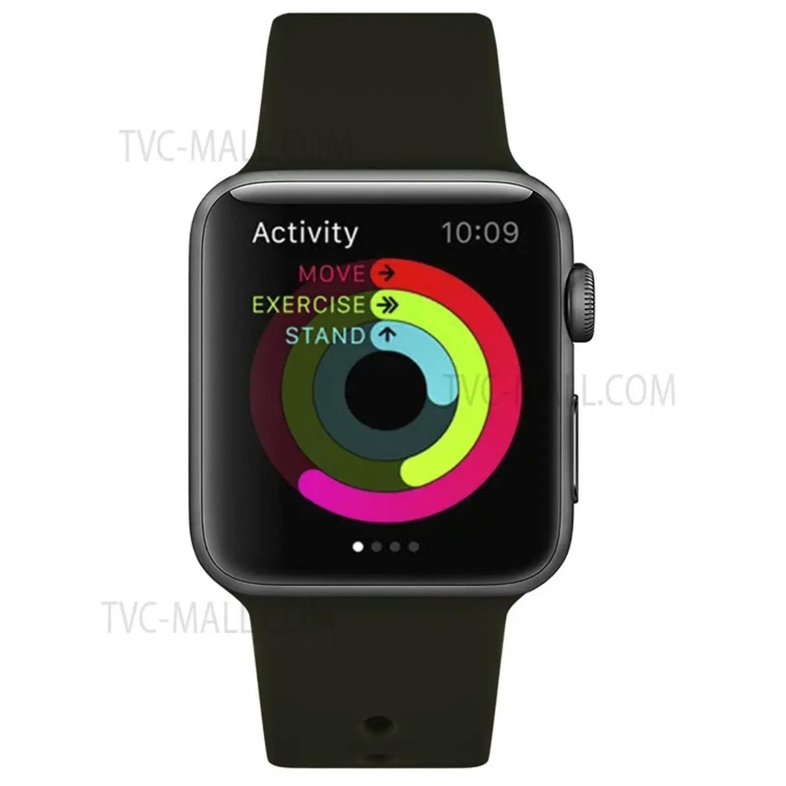 Mocaa Apple Watch Siliconen Horlogebandje Groen
