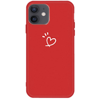 Mocaa iPhone 12 (Pro) Love Heart Case Rood