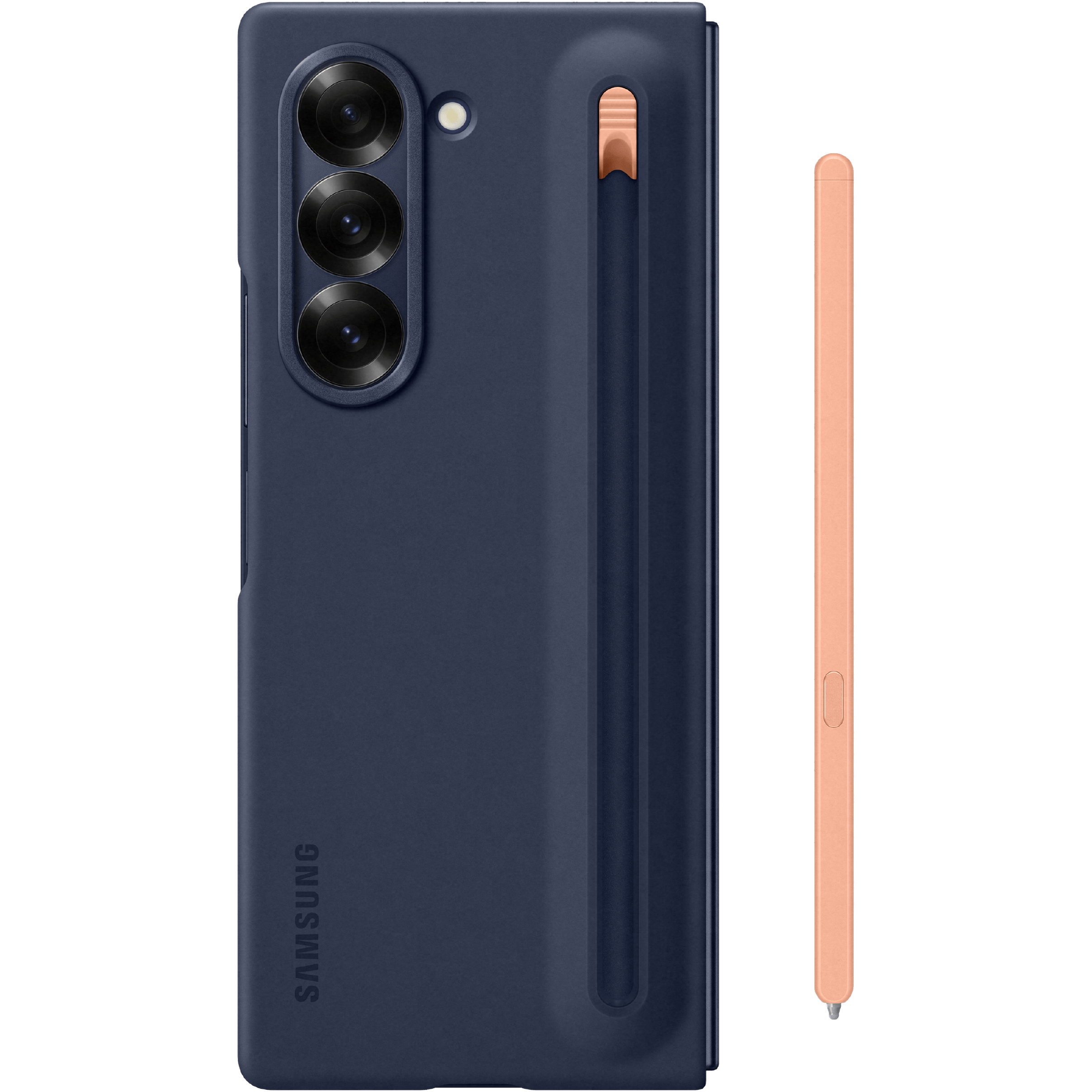 Samsung Galaxy Z Fold6 S Pen Hoesje Navy - Achterkant
