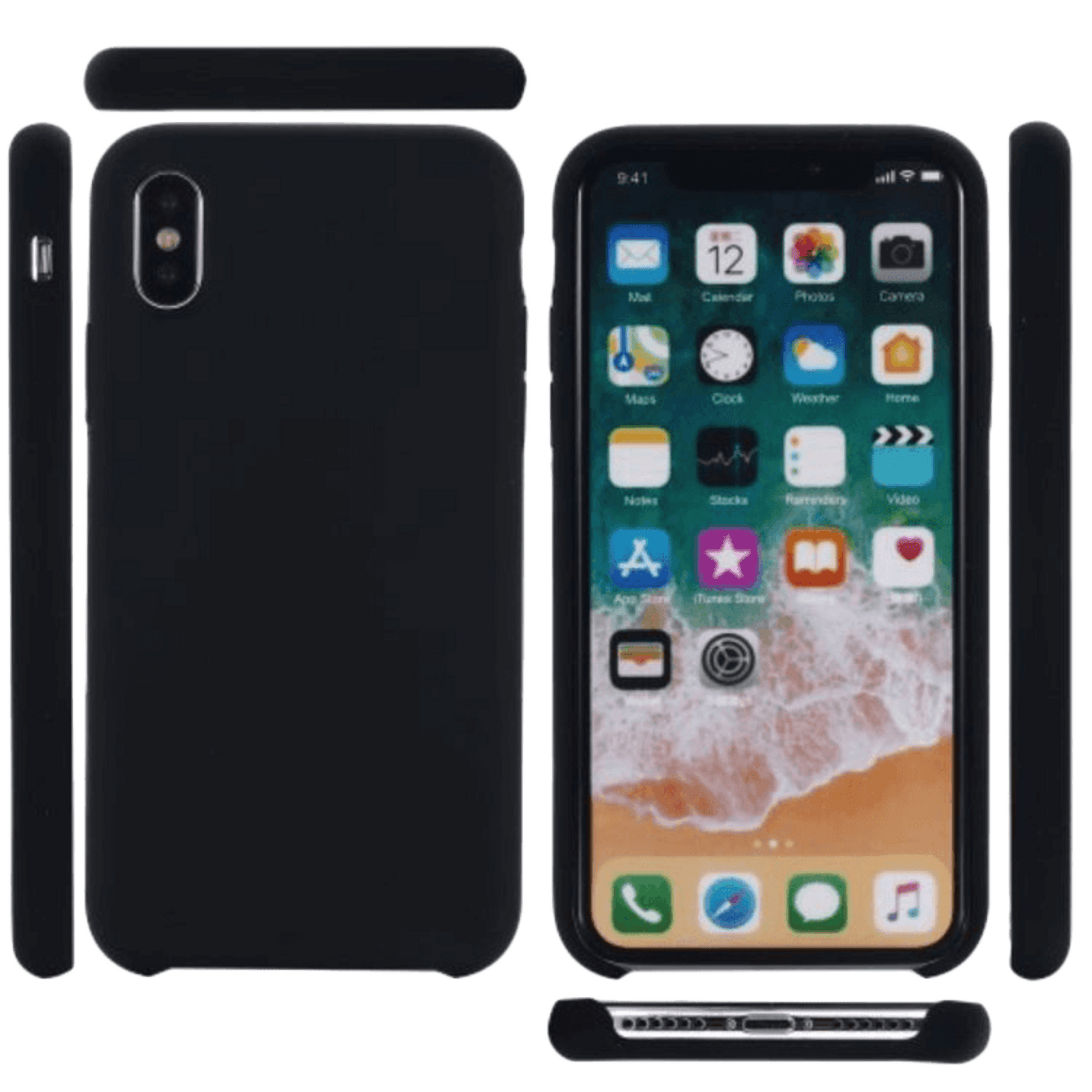 CaseBody iPhone Xs Max BESTE KOOP - Sleeve Drop Proof Hoesje Zwart