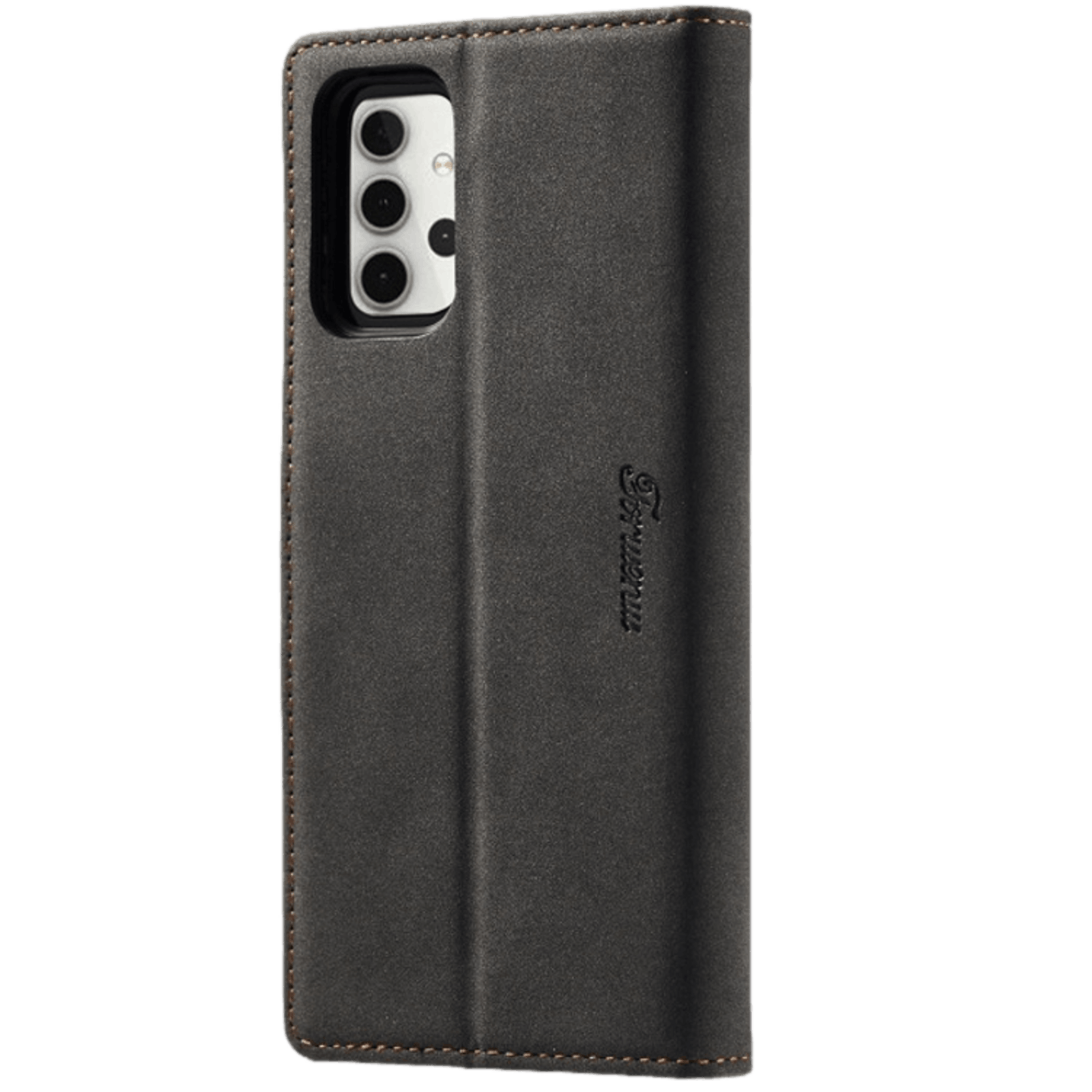 ForwenW Samsung Galaxy A32 Mat bookcase hoesje Zwart