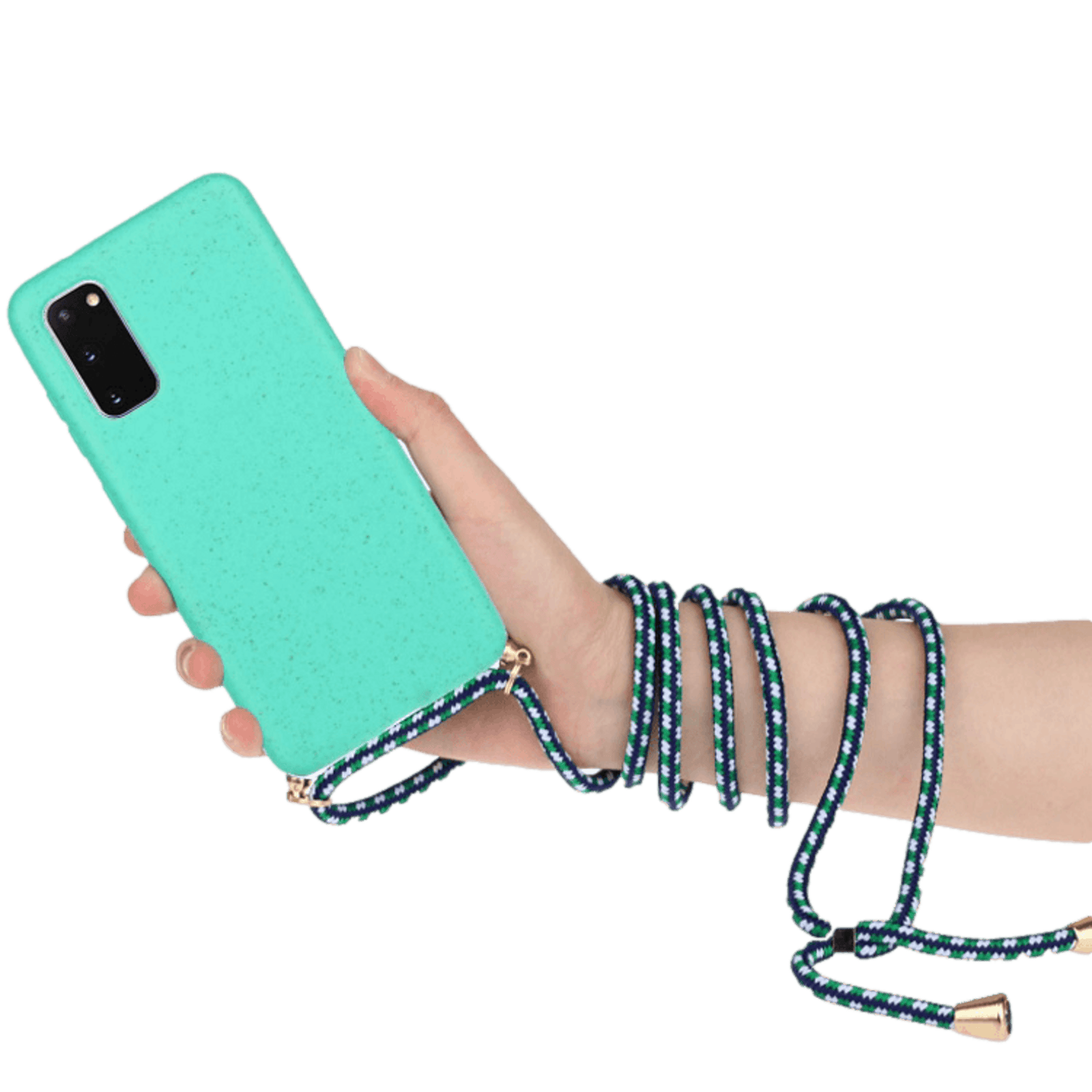 Mocaa Samsung Galaxy S20 Telefoonhoesje met Koord Groen