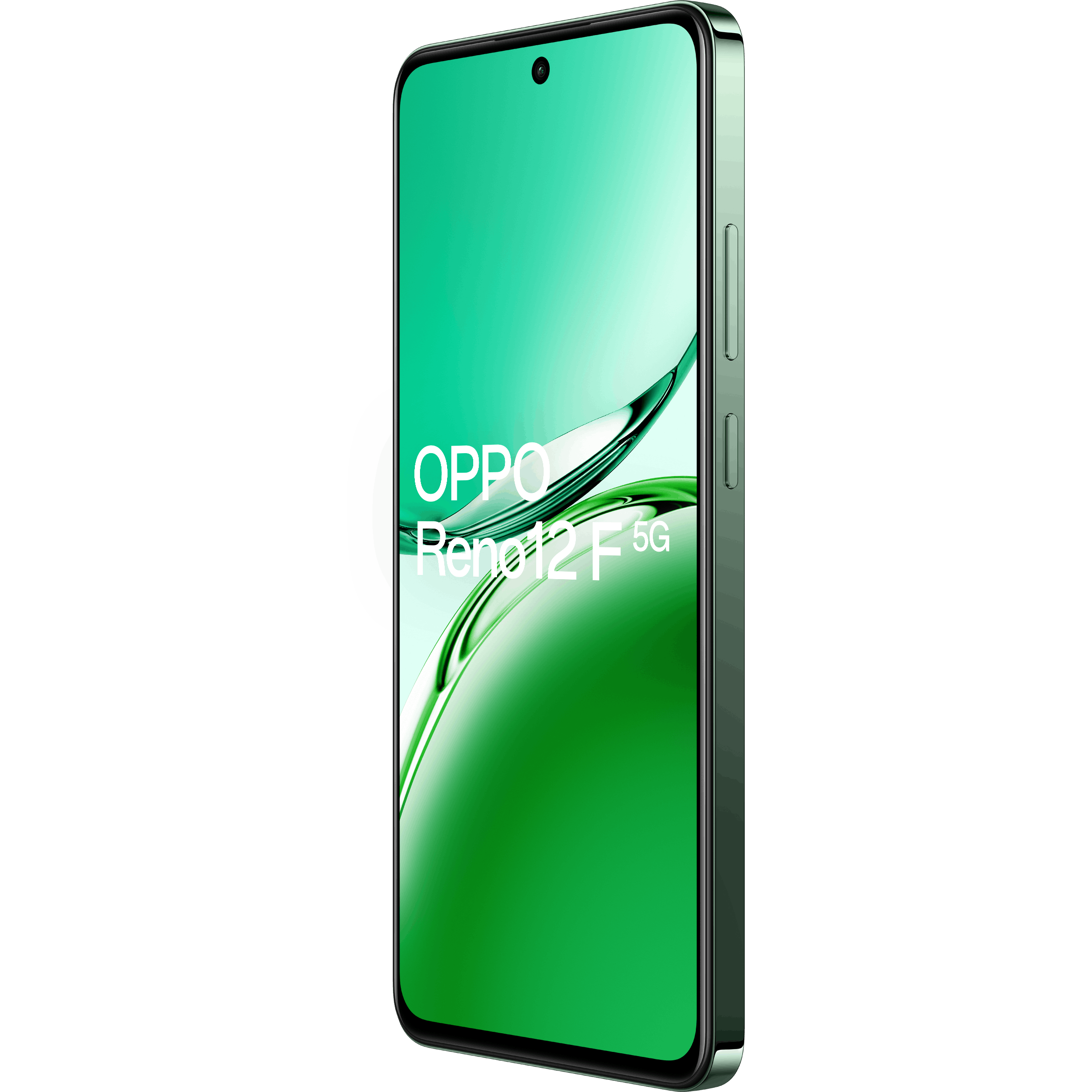 OPPO Reno12 F 5G Black Green - Aanzicht vanaf links