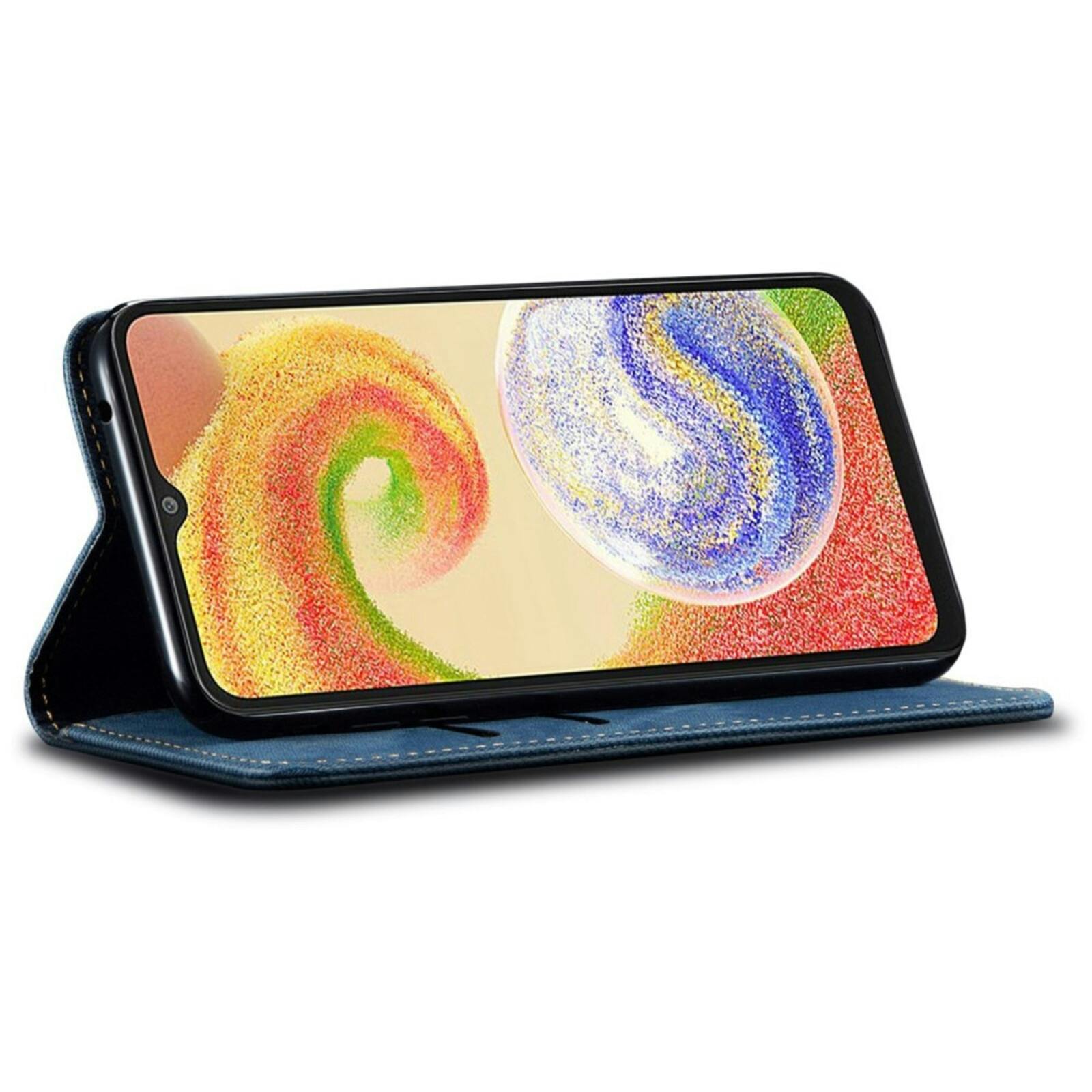 CaseBody Samsung Galaxy S25 Denim Bookcase Blauw