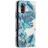 Mocaa Samsung Galaxy S20 Blue Leaf Magnetisch Bookcase Hoesje Meerkleurig
