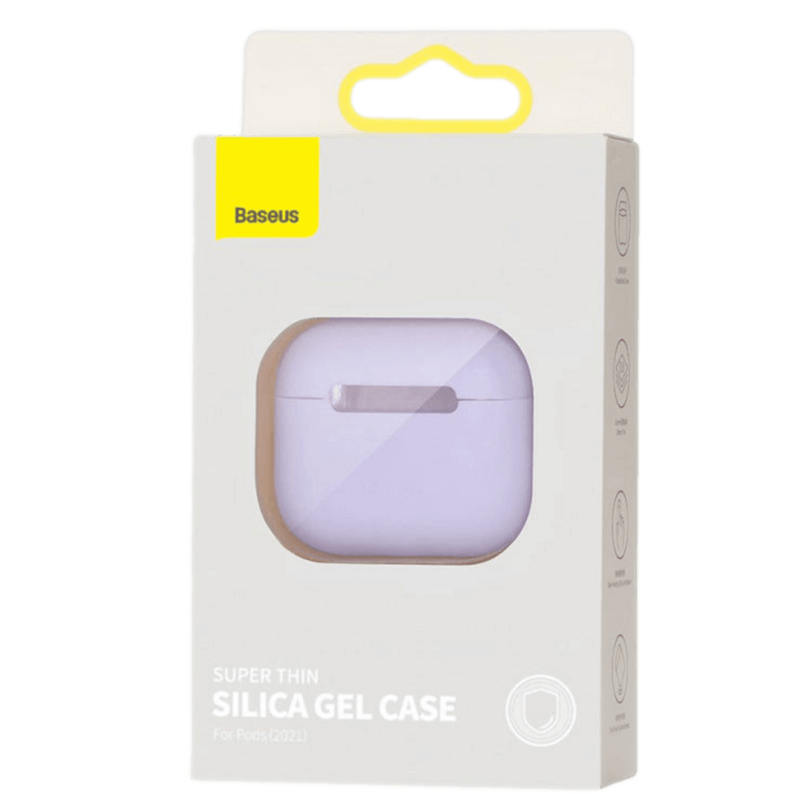 Baseus Super Thin Silica AirPods 3 Hoesje Paars