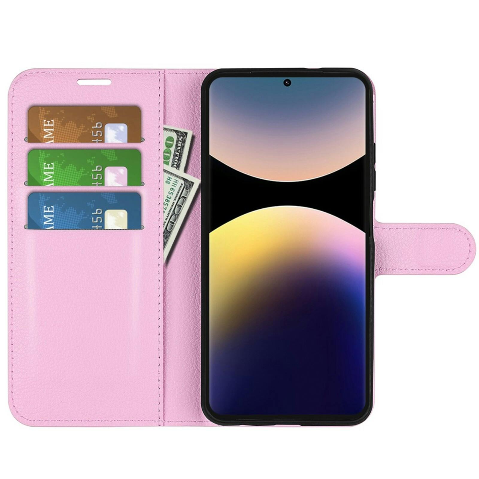 CaseBody Xiaomi Redmi Note 14 Pro Portemonnee Hoesje Roze