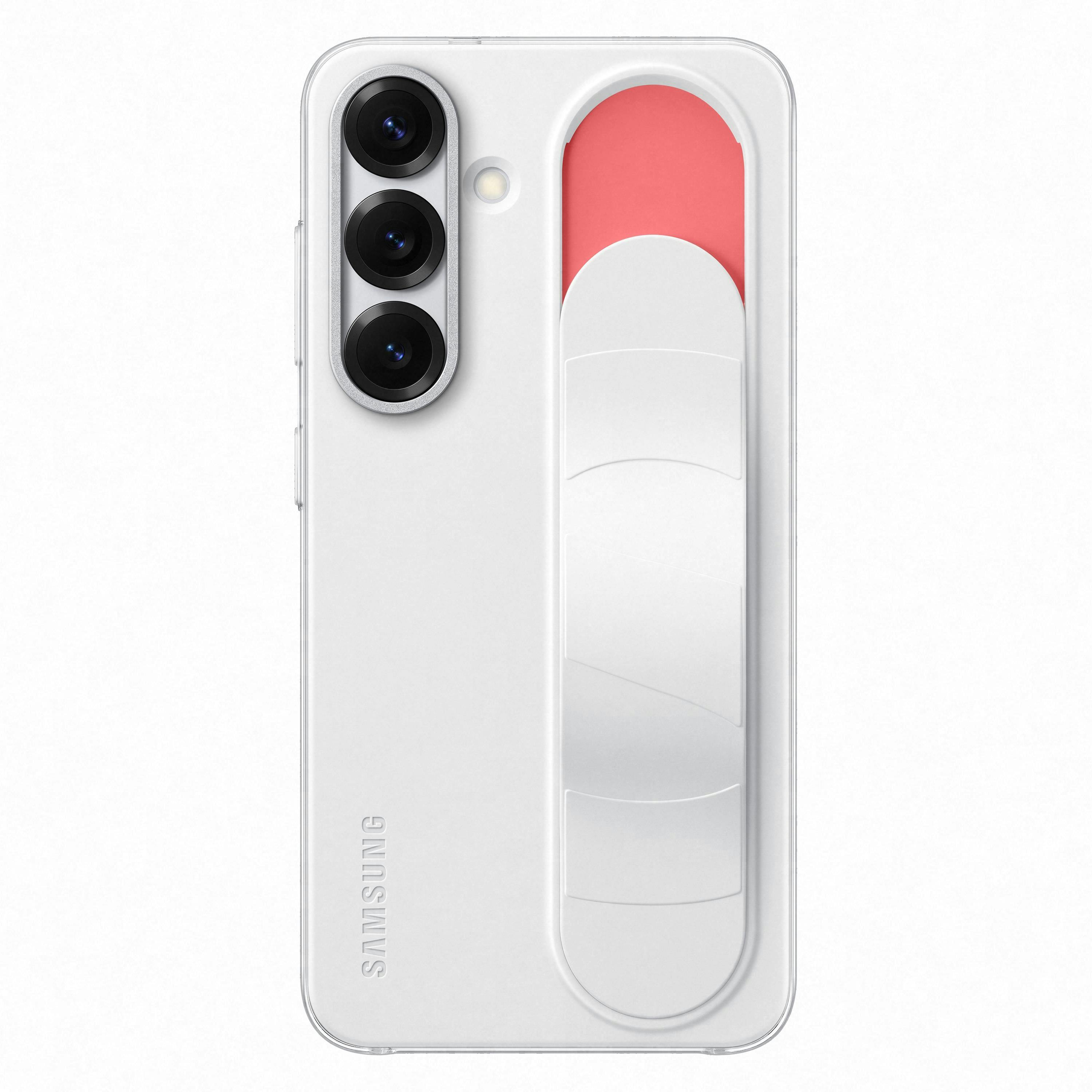 Samsung Galaxy S25 Standing Grip Hoesje Wit