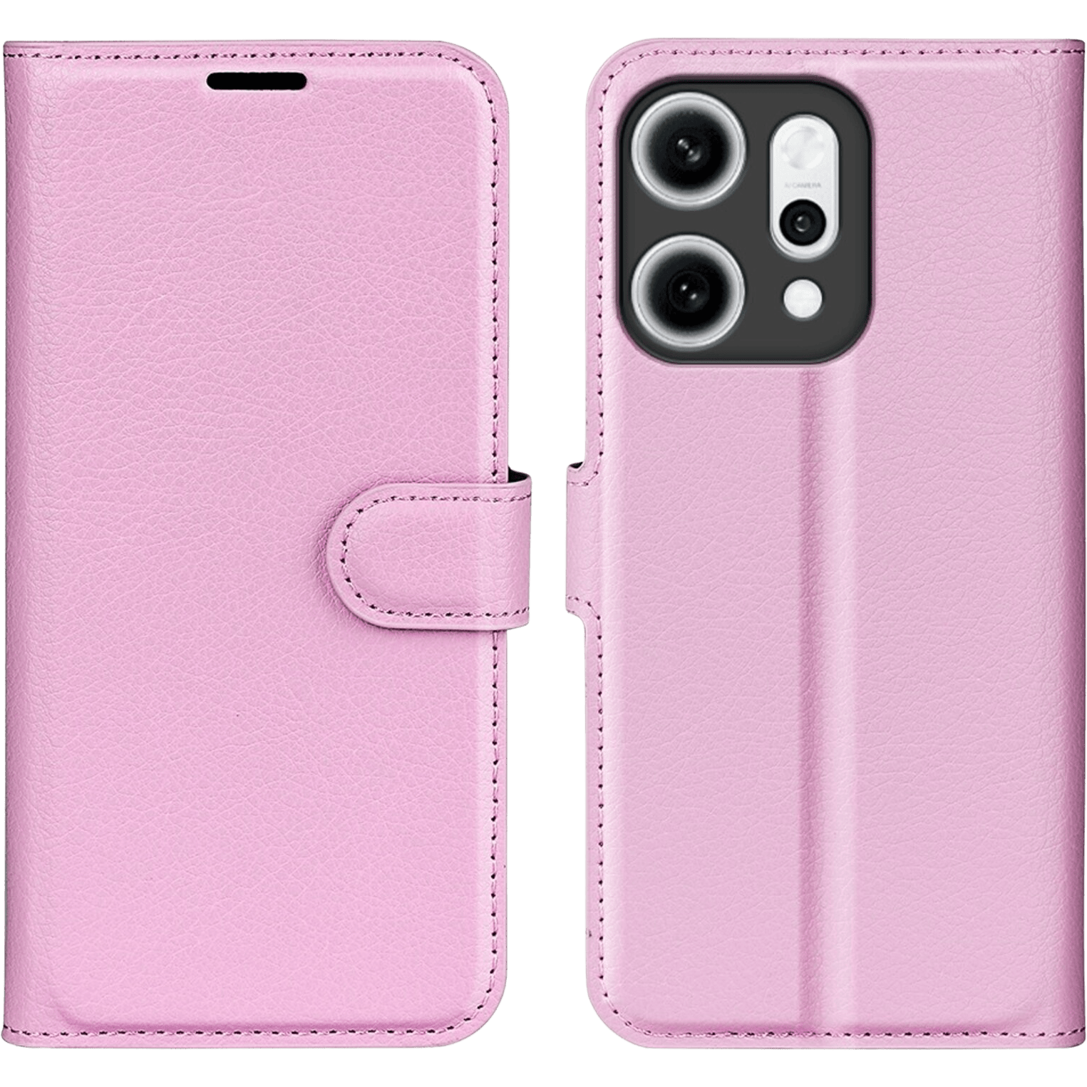 Mocaa Oppo Reno14 5G Slim-Fit Bookcase Roze