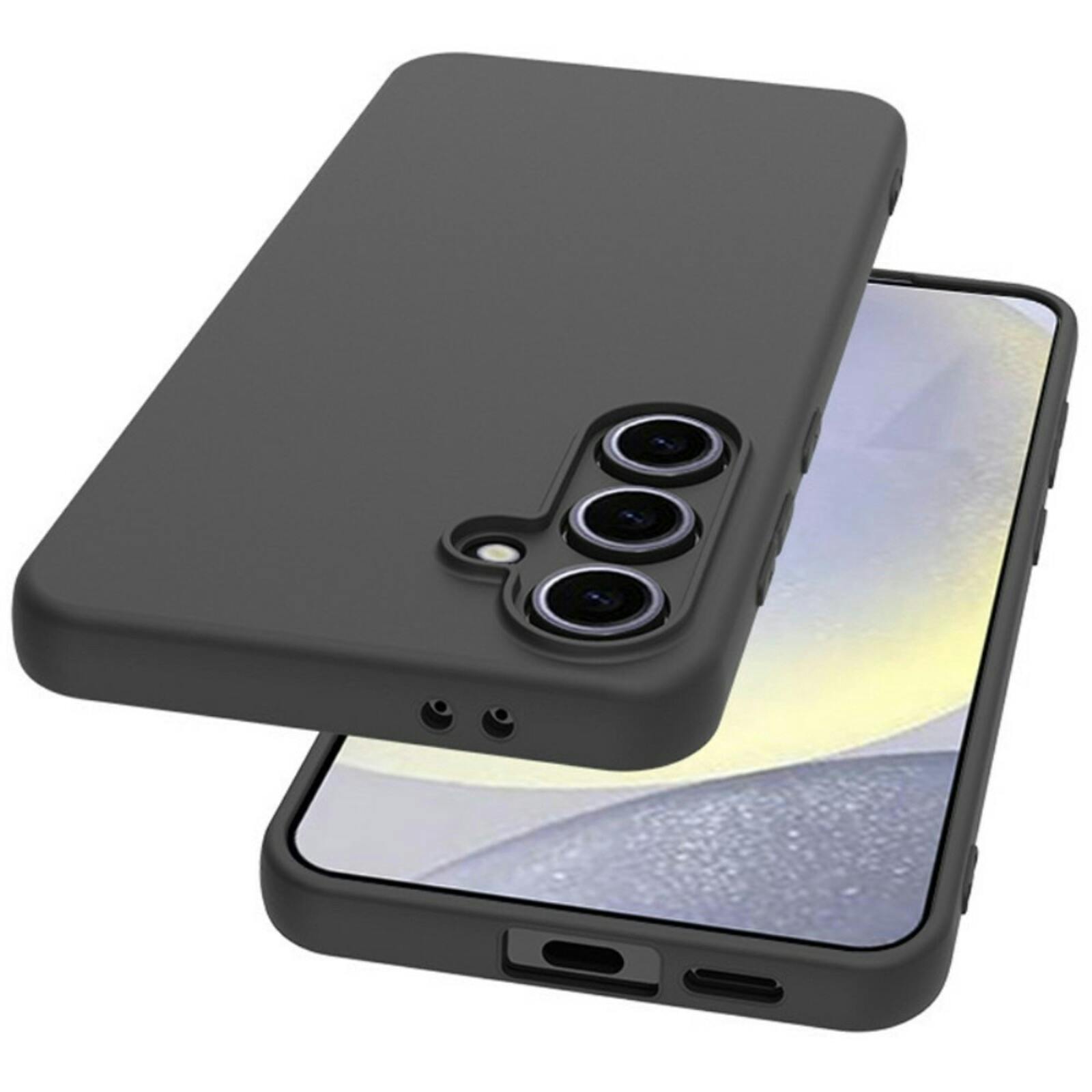 CaseBody Samsung S24 FE Slim-Fit Backcover Zwart