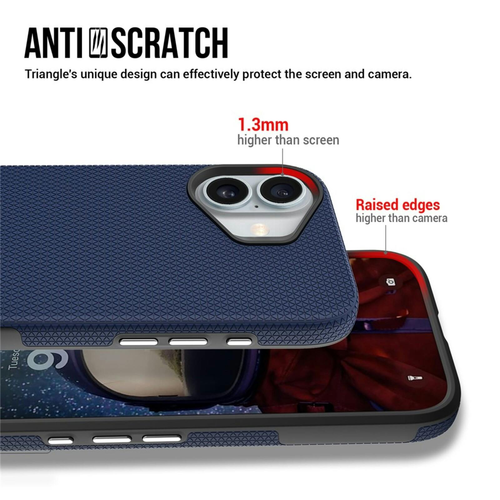 Mocaa Apple iPhone 17 Rugged MagSafe Hoesje Blauwgrijs