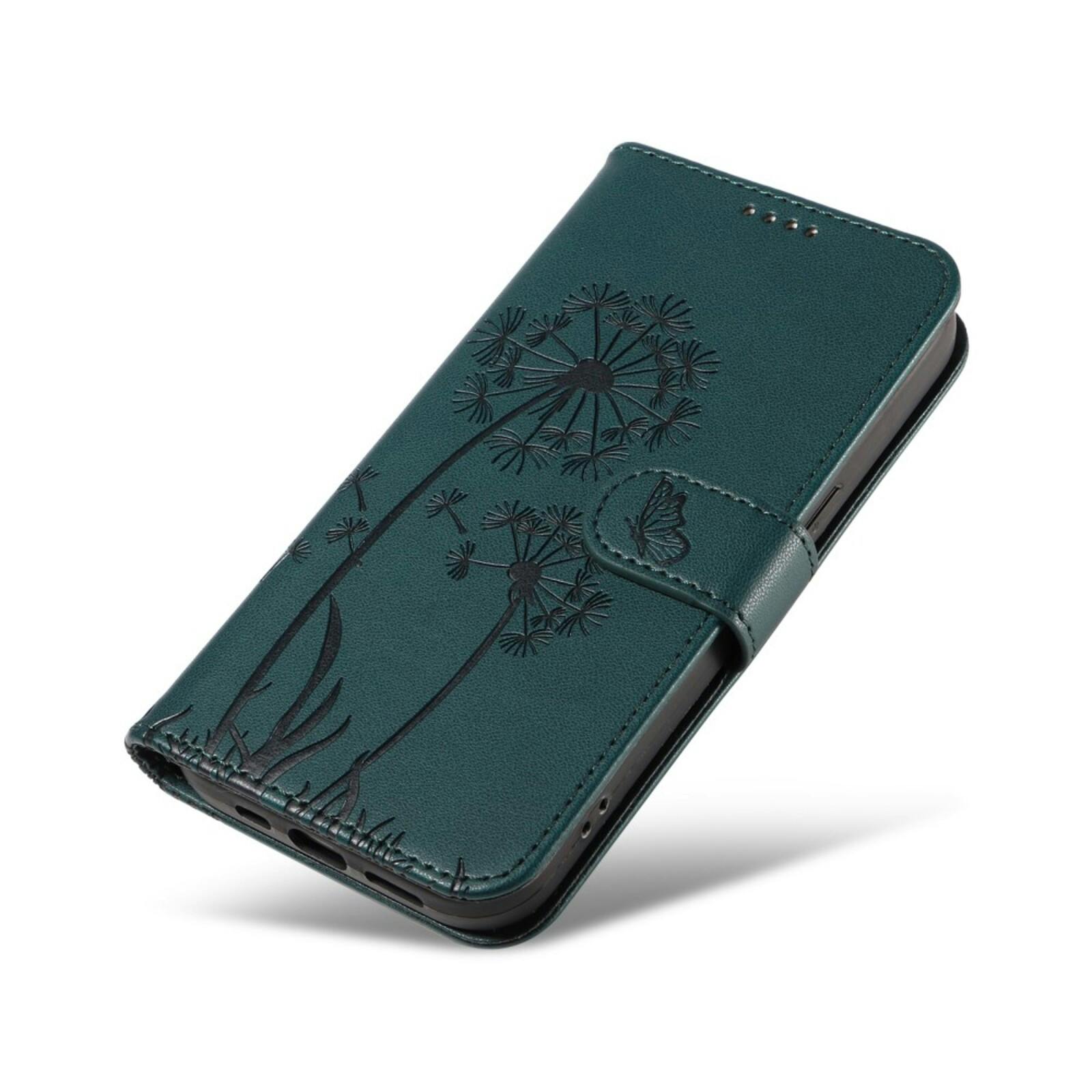 Comfycase Samsung S25 Plus / S24 Plus Dandelion Bookcase Hoesje Zwart