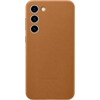 Samsung Galaxy S23 Plus Leren Hoesje Camel - Voorkant