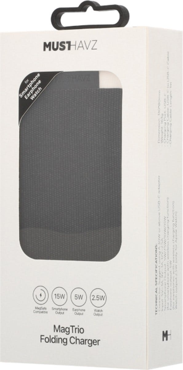 Musthavz MagTrio 3-in-1 MagSafe Draadloze Oplader