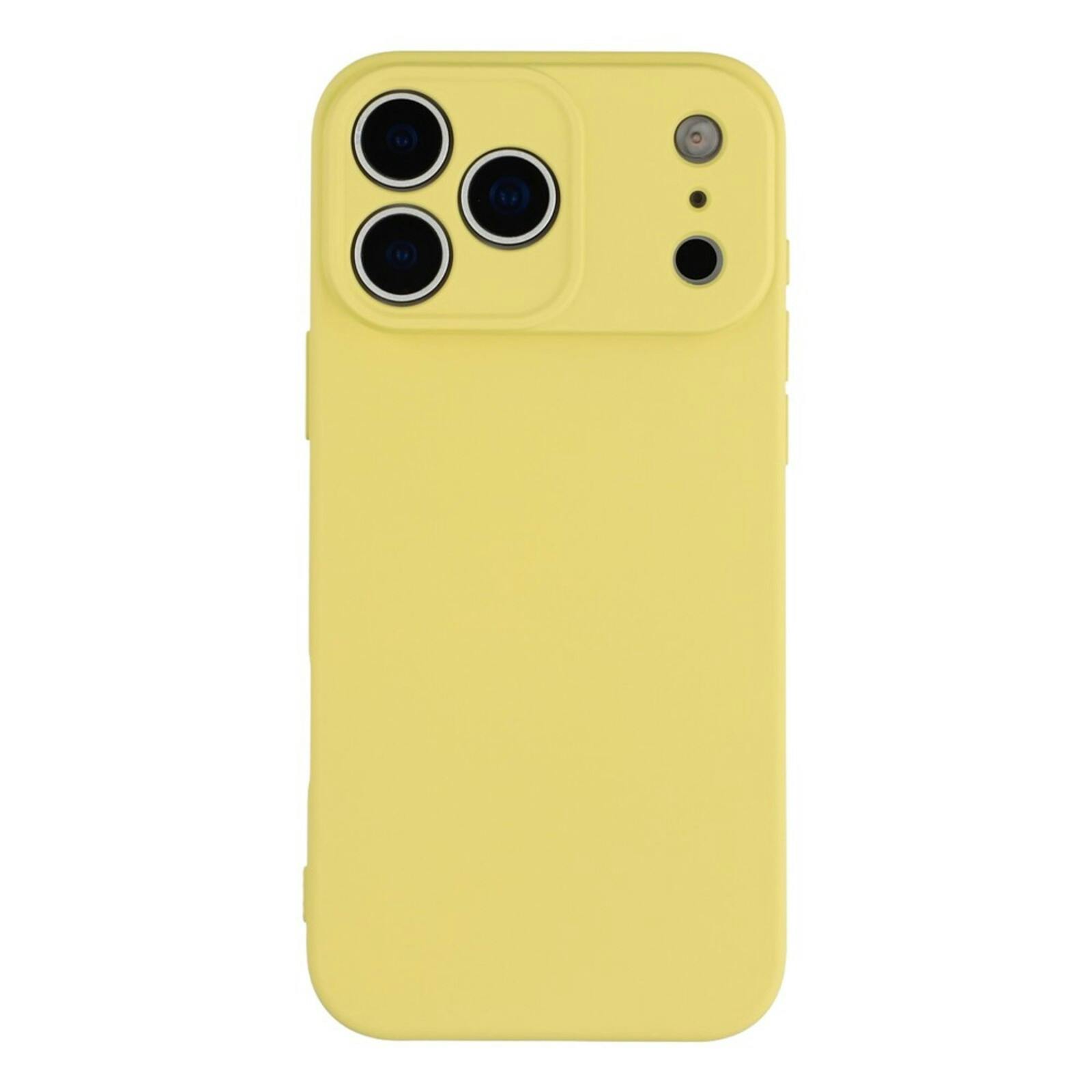 Mocaa Apple iPhone 17 Pro Max Lens Protection Hoesje Geel