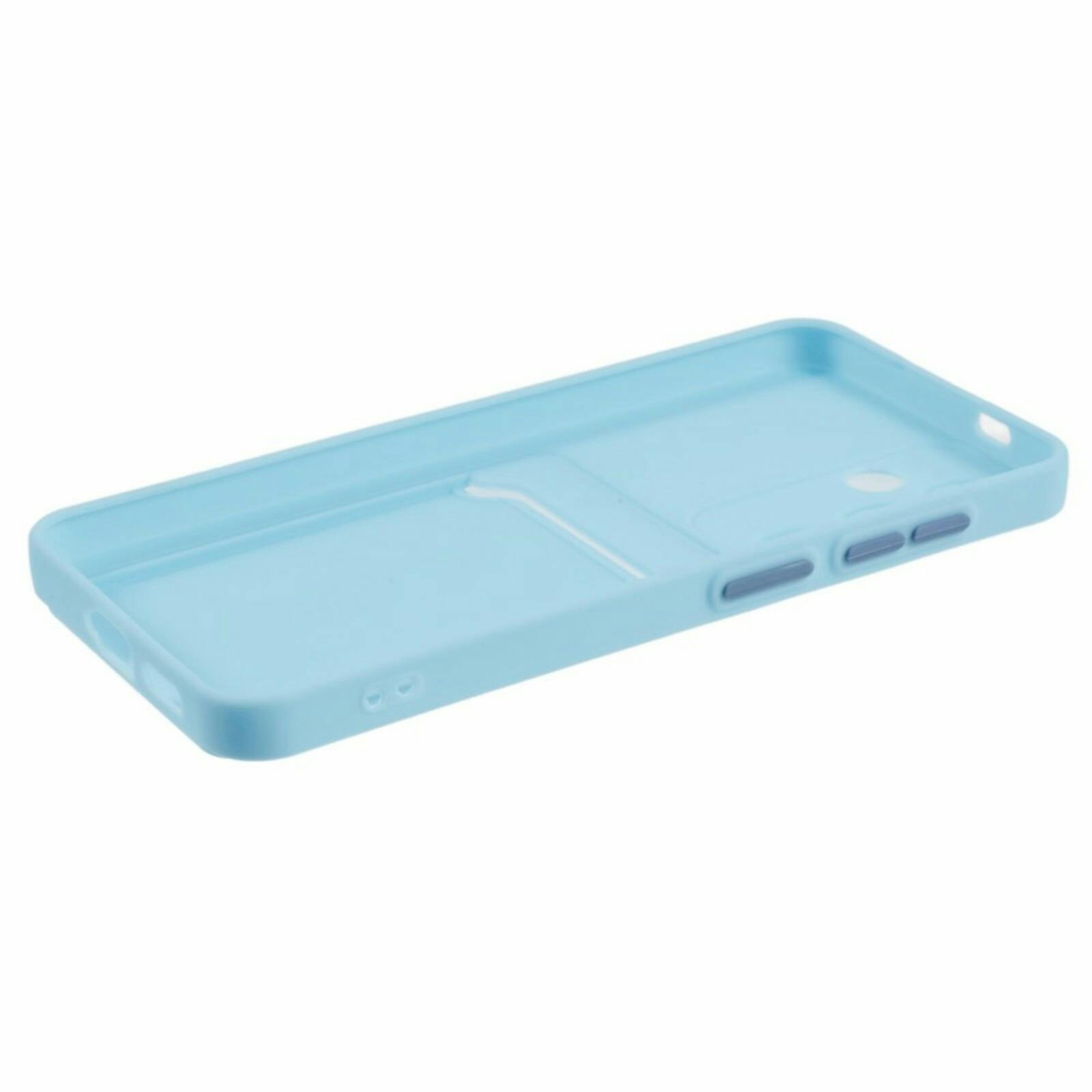 CaseBody Samsung A55 Telefoonhoesje met Kaarthouder Blauw