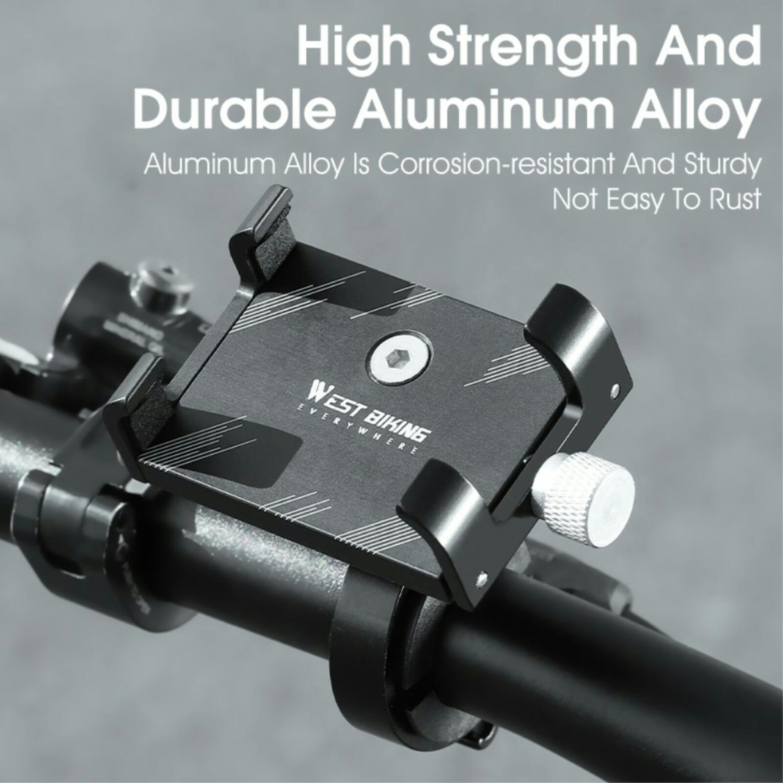 West Biking Lichtgewicht Fietshouder Verstelbaar Zwart