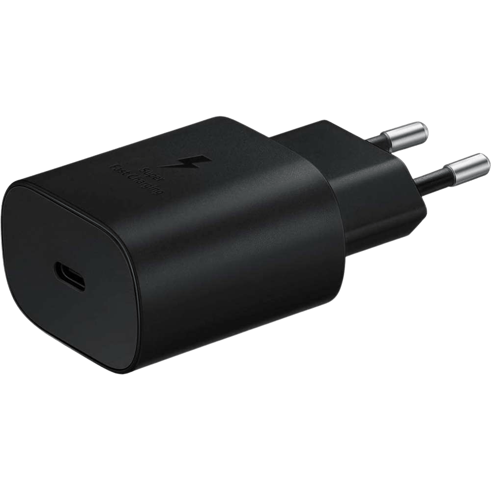 Samsung USB-C Super Snellader 25W Zwart - Voorkant