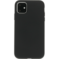 Mobiparts iPhone 11 Silicone Case Black - Voorkant