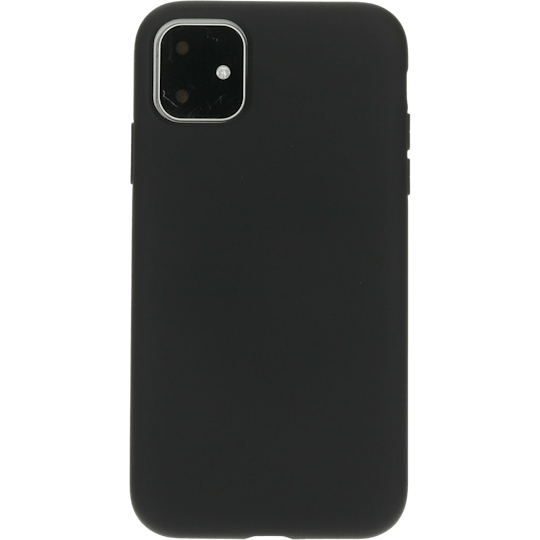 Mobiparts iPhone 11 Silicone Case Black - Voorkant