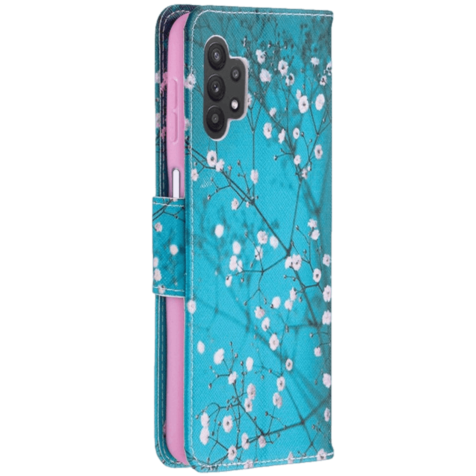 Comfycase Samsung Galaxy A32 bookcase telefoonhoesje bloesem Meerkleurig