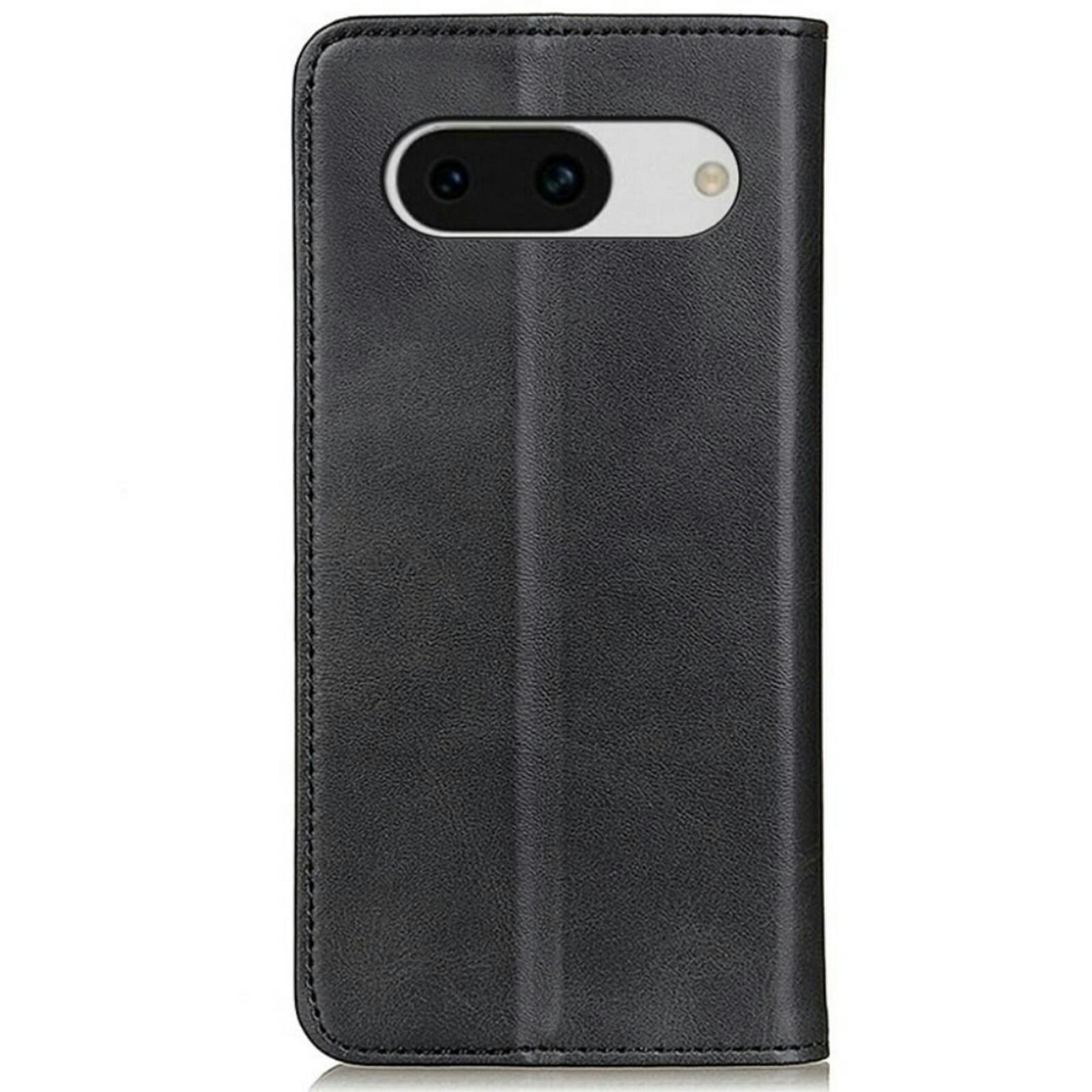 CaseBody Google Pixel 8a Real Leather Wallet Hoesje Zwart