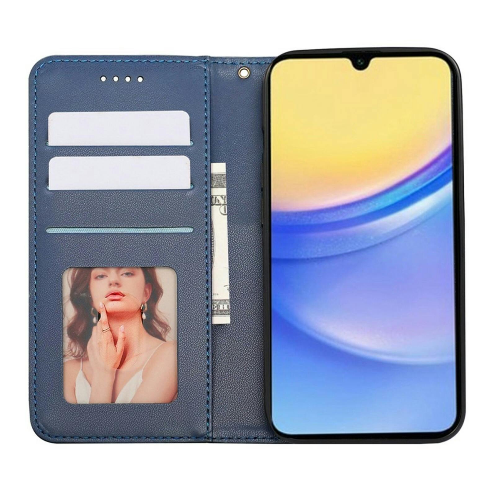 TwoTone Samsung Galaxy A16 Slim Magnetic Bookcase Blauw