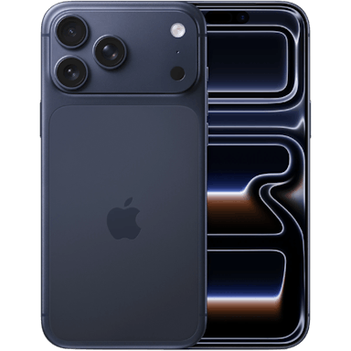 Apple iPhone 17 Pro Max Deep Blue - Voorkant & achterkant