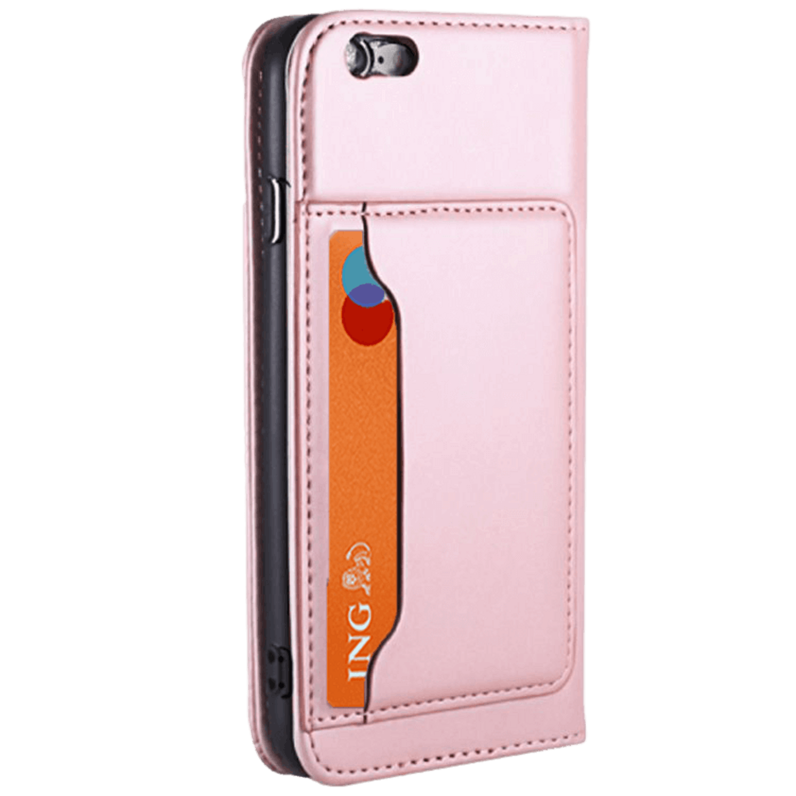 CaseBody iPhone 6 / 6s BESTE KOOP - Lux Bookcase Hoesje Roségoud