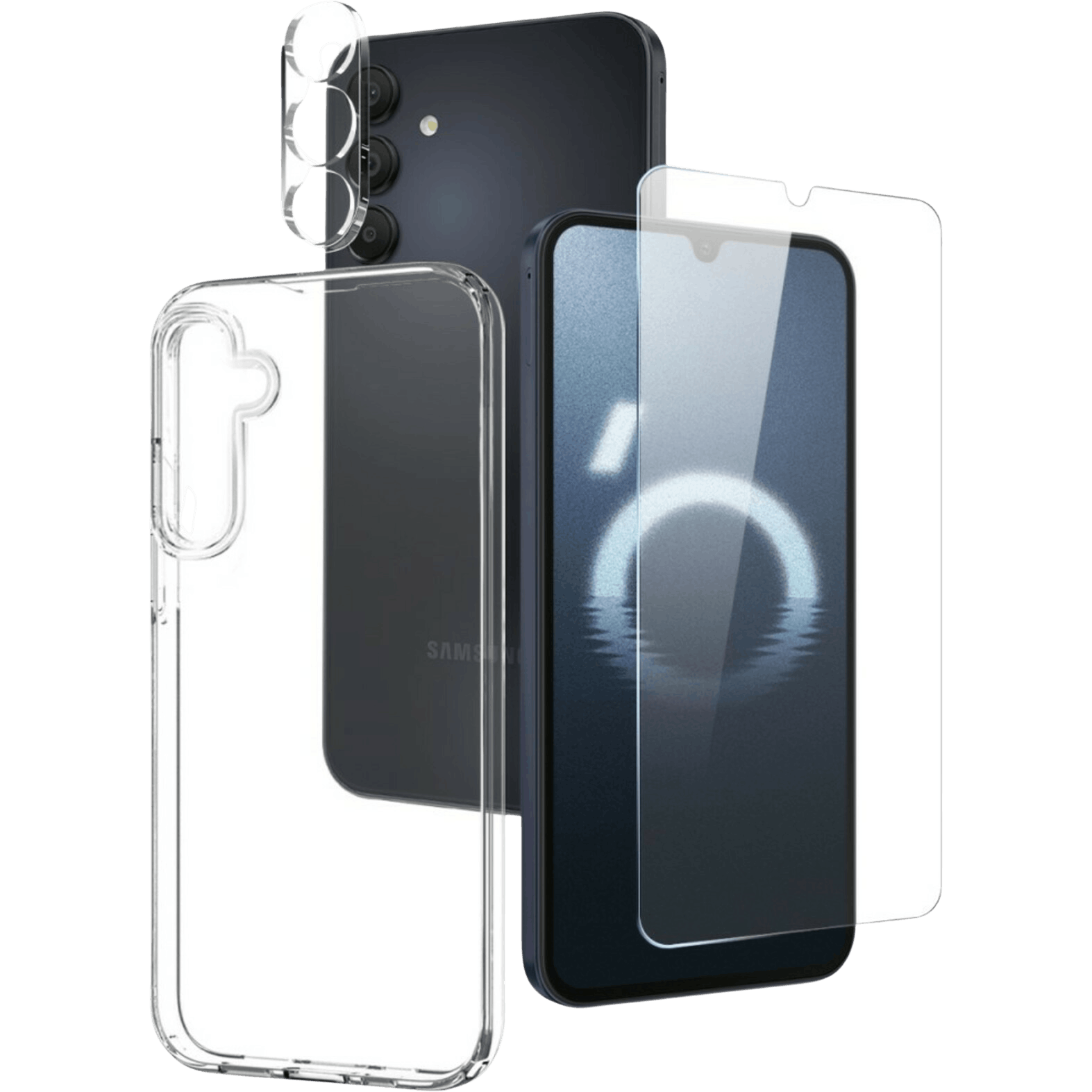 Northjo Samsung Galaxy A16 All-in-One Protection Pack Transparant