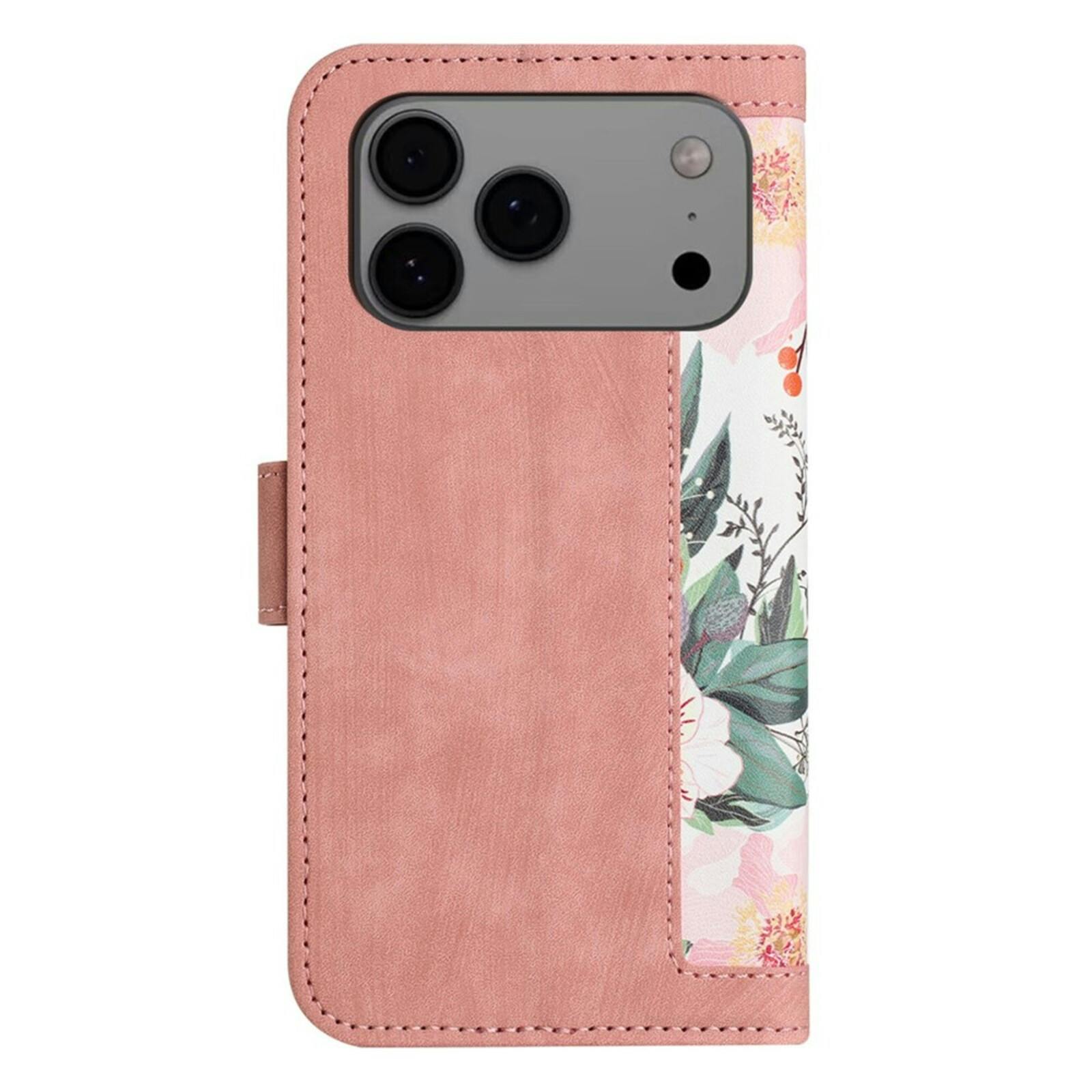 Mocaa Apple iPhone 17 Pro Max Floral Series Bookcase Roze