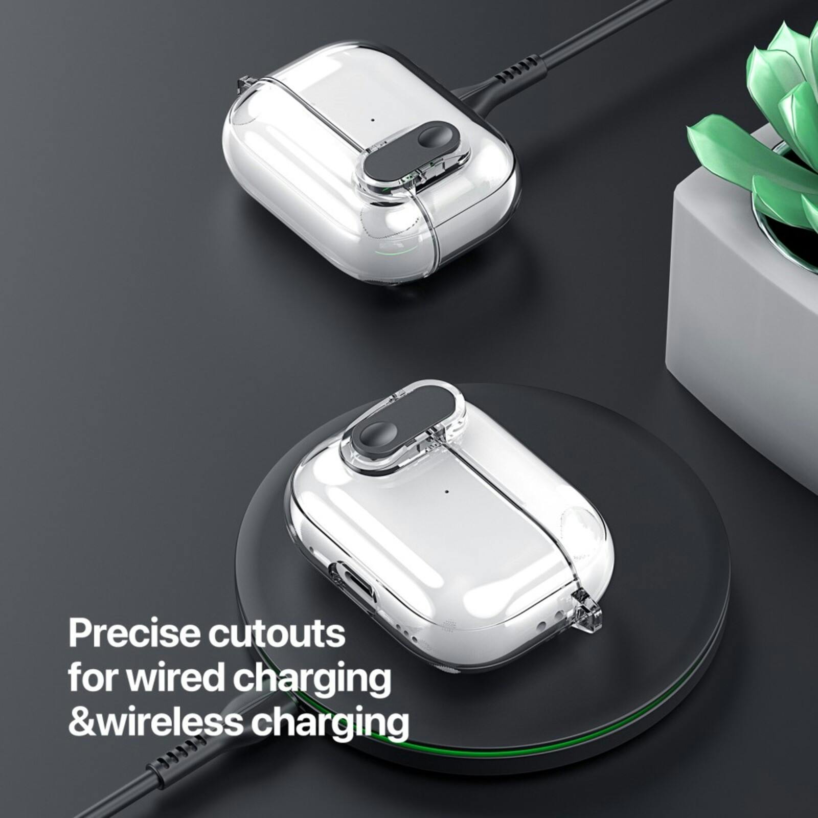DUX DUCIS AirPods Pro 2 PECL Series Hoesje met Haak Zwart