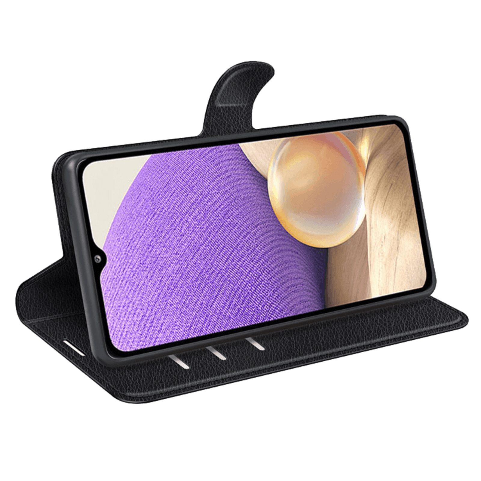 Mocaa Samsung Galaxy A53 Portemonnee Hoesje Pasjes Zwart