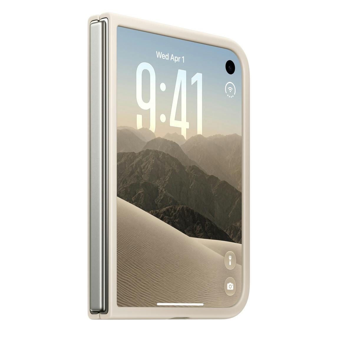 Apple iPhone Duo Hoesje Zand