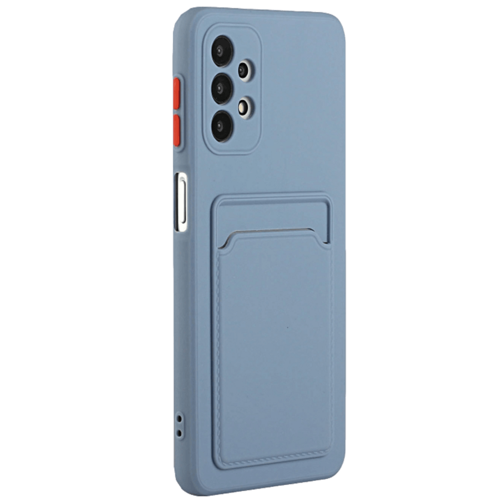 CaseBody Samsung Galaxy A53 Telefoonhoesje met Kaarthouder Grijs