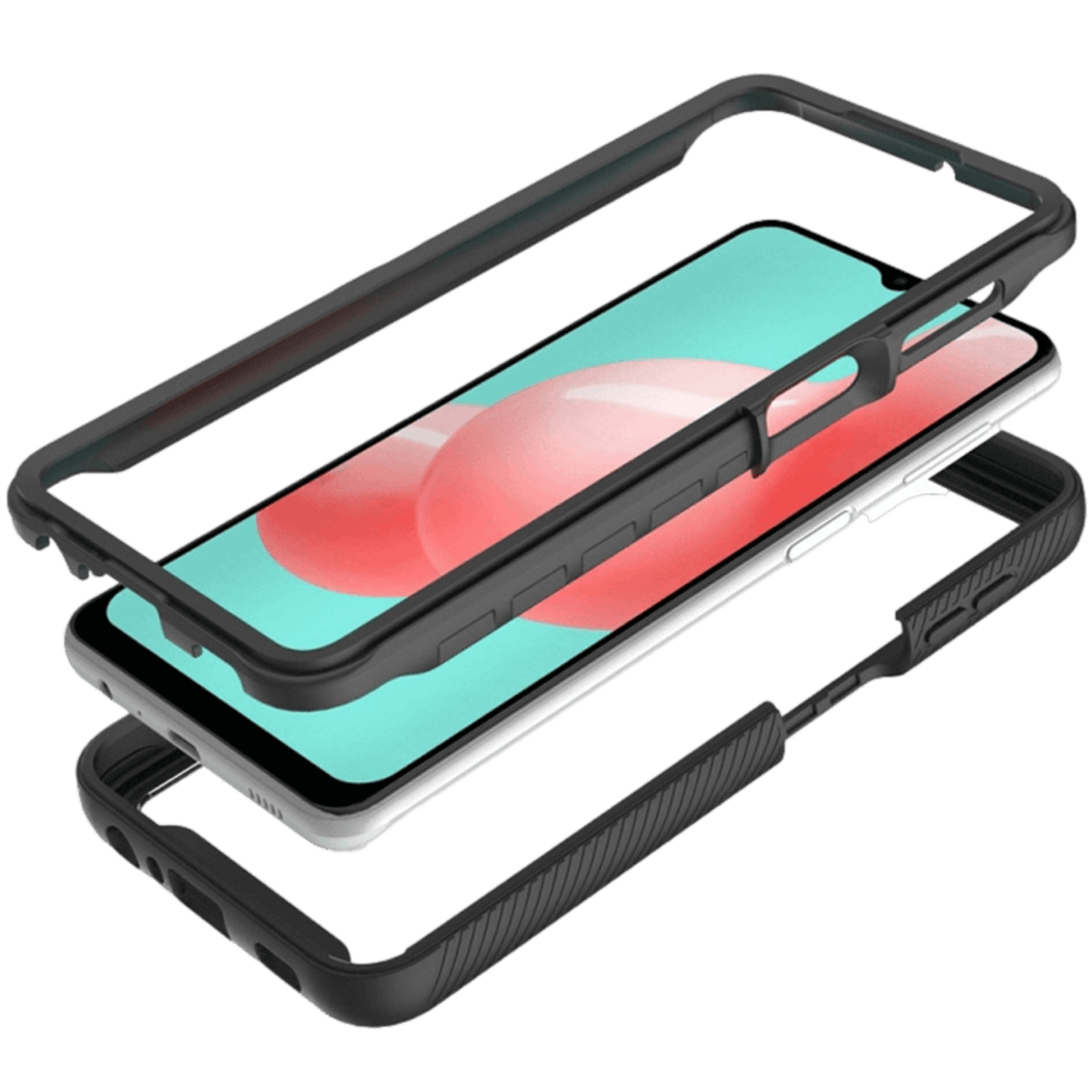 Comfycase Samsung Galaxy A32 schokbestendig slank full body hoesje Zwart