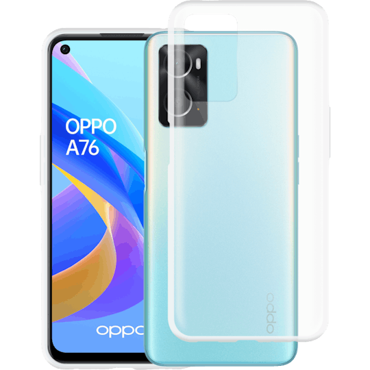 Just in Case OPPO A76 Siliconen (TPU) Hoesje Clear - Voorkant