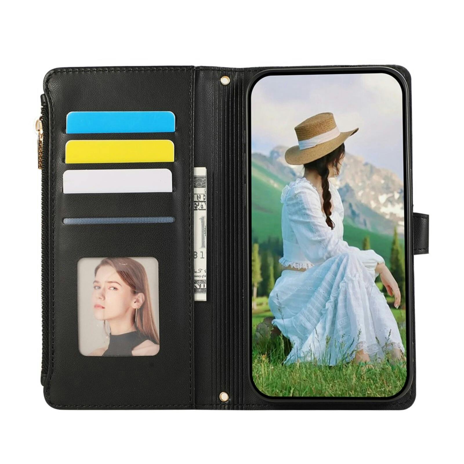 TwoTone Samsung Galaxy A57 Wallet Hoesje Zwart