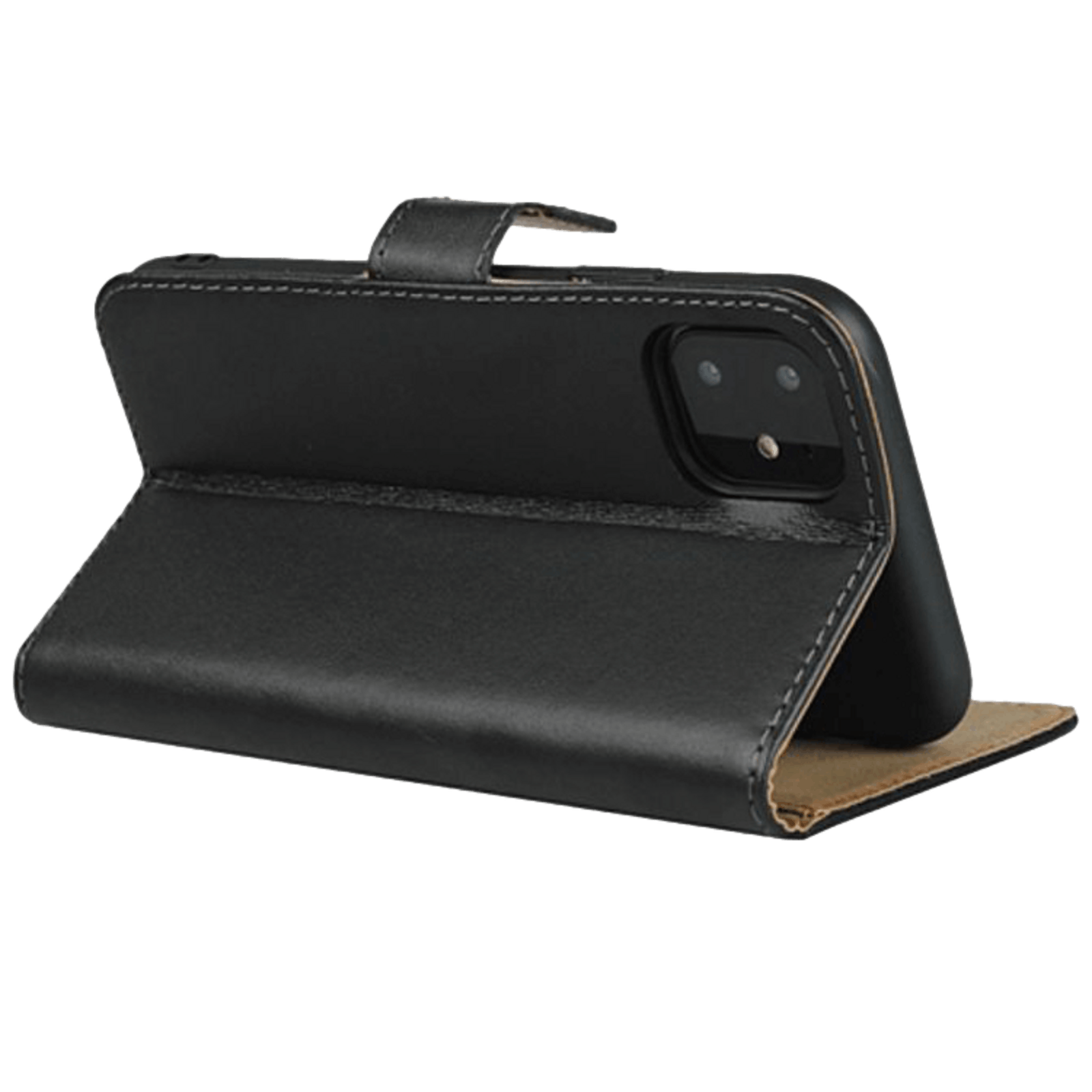 CaseBody iPhone 11 Pro Echt Lederen Bookcase Zwart