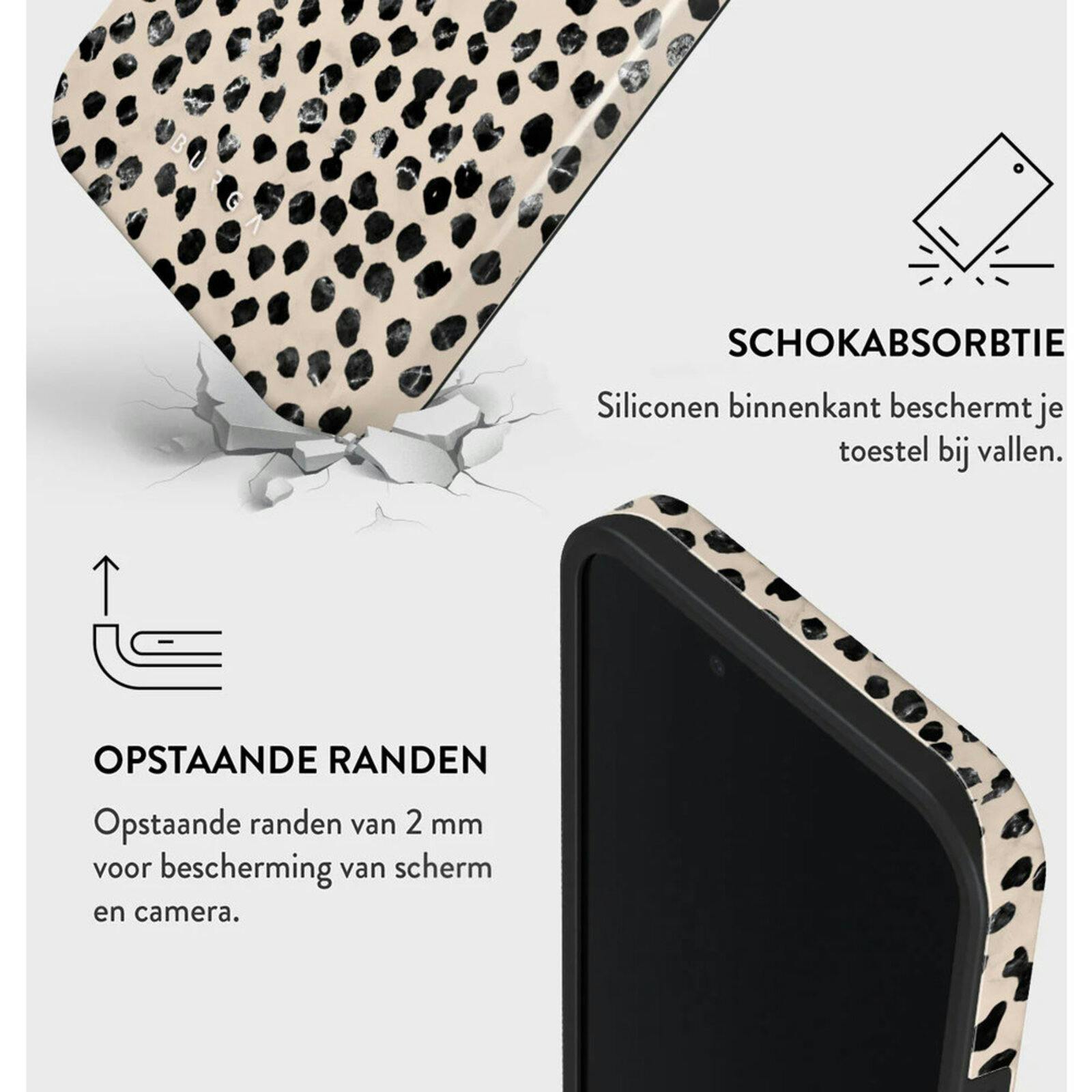 Burga iPhone 16e Hoesje Almond Latte