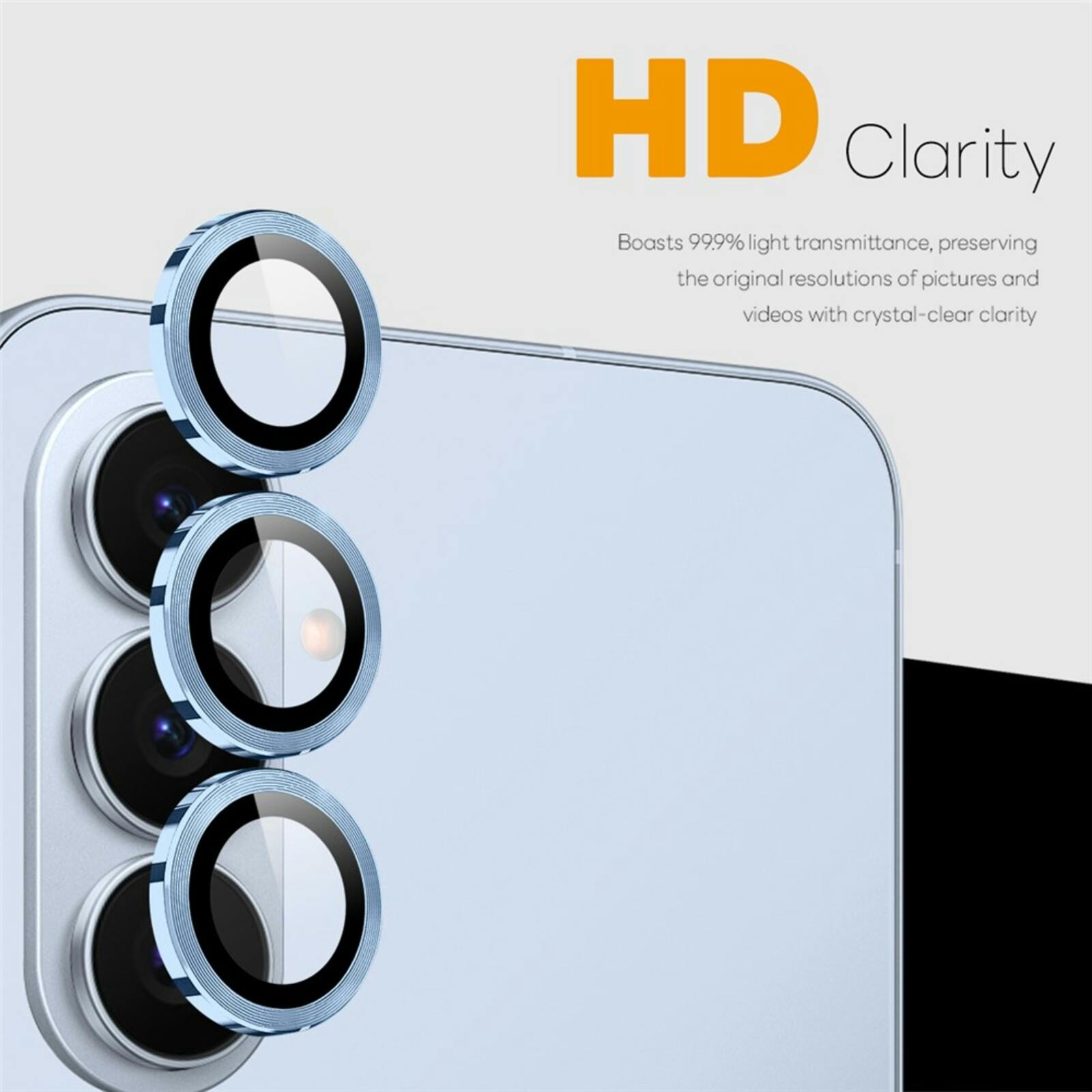 Northjo Samsung Galaxy S26 Camera Protector Rings Blauw