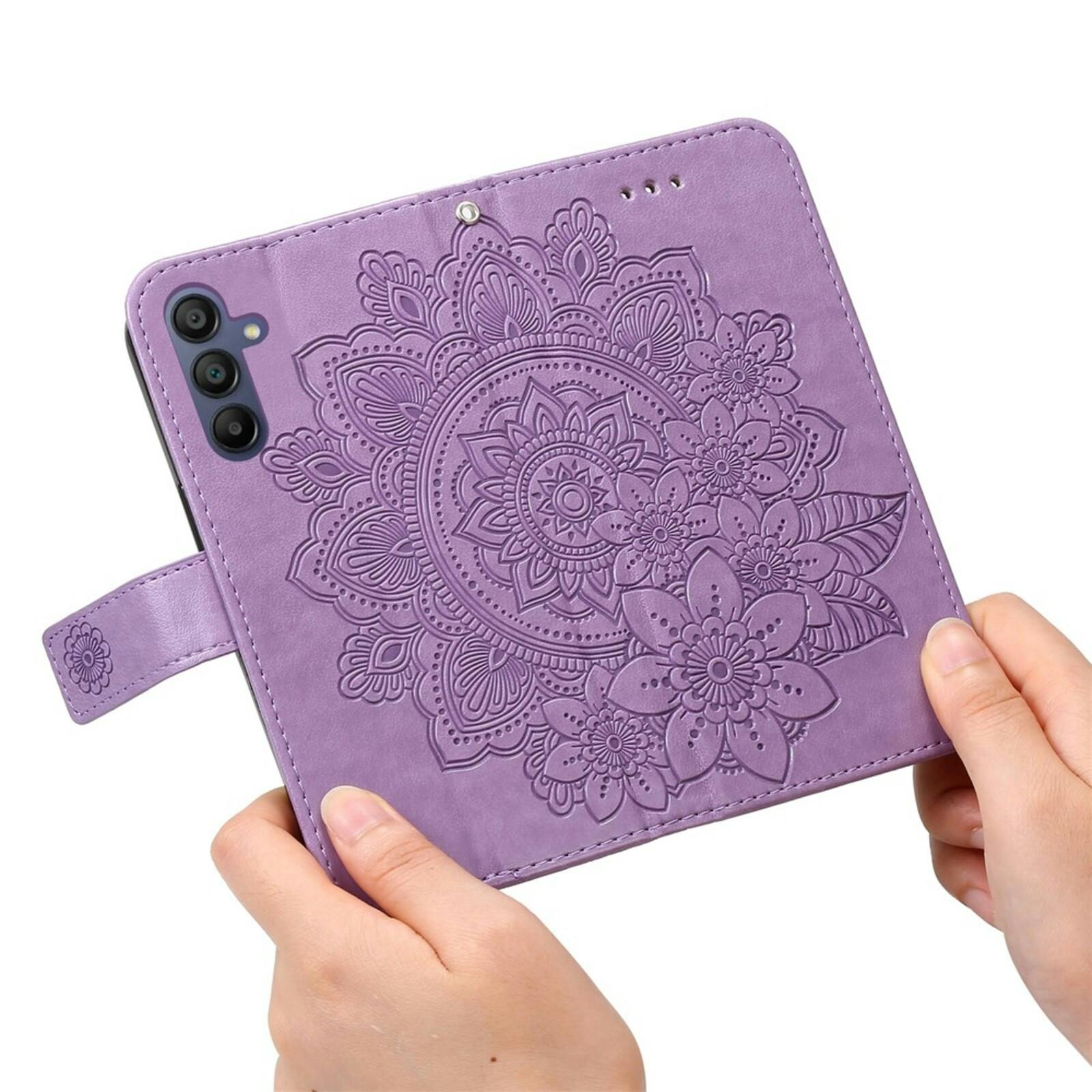 Comfycase Samsung Galaxy A17 / A18 Mandala Bookcase Paars