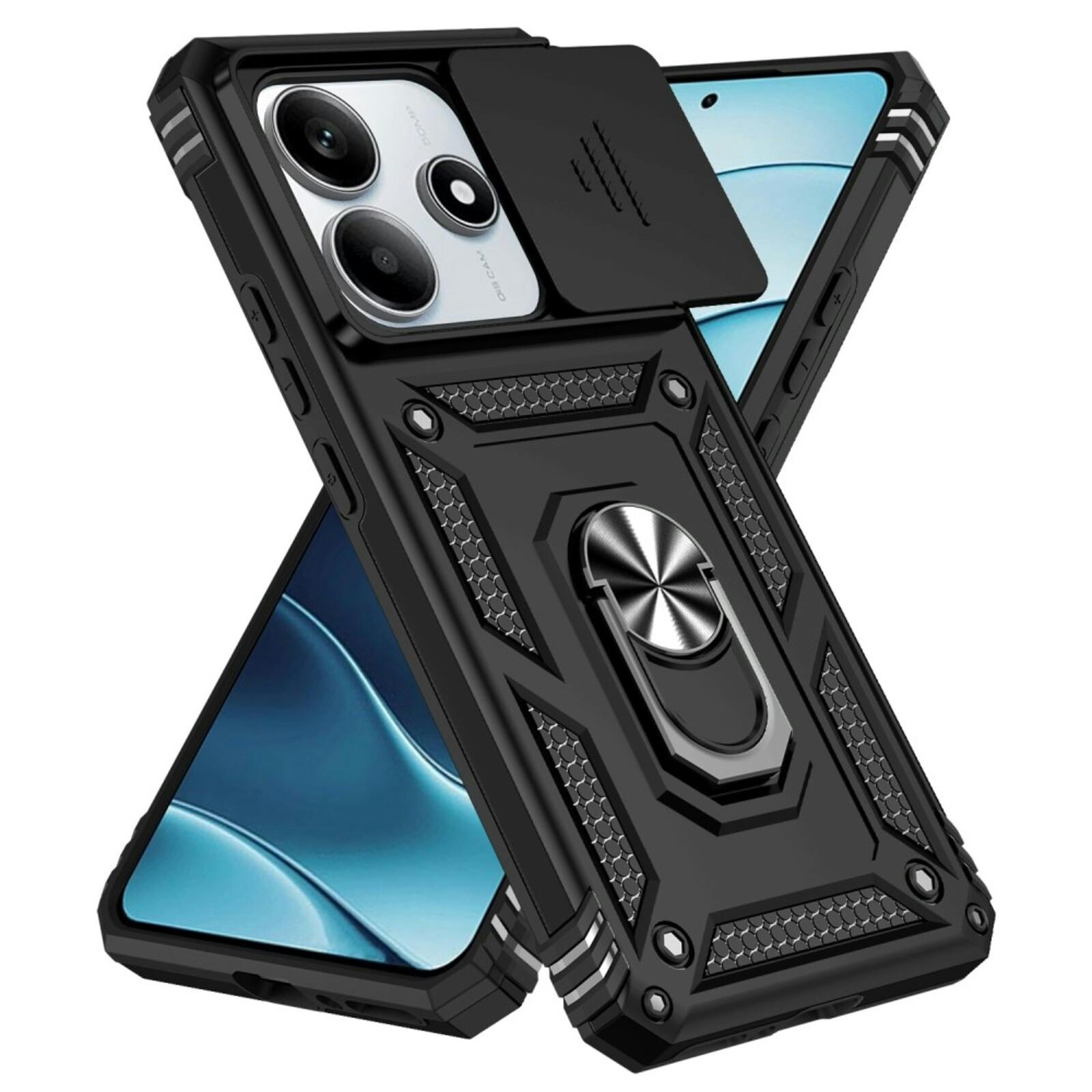 CaseBody Xiaomi Redmi Note 14 5G Shield Case Zwart