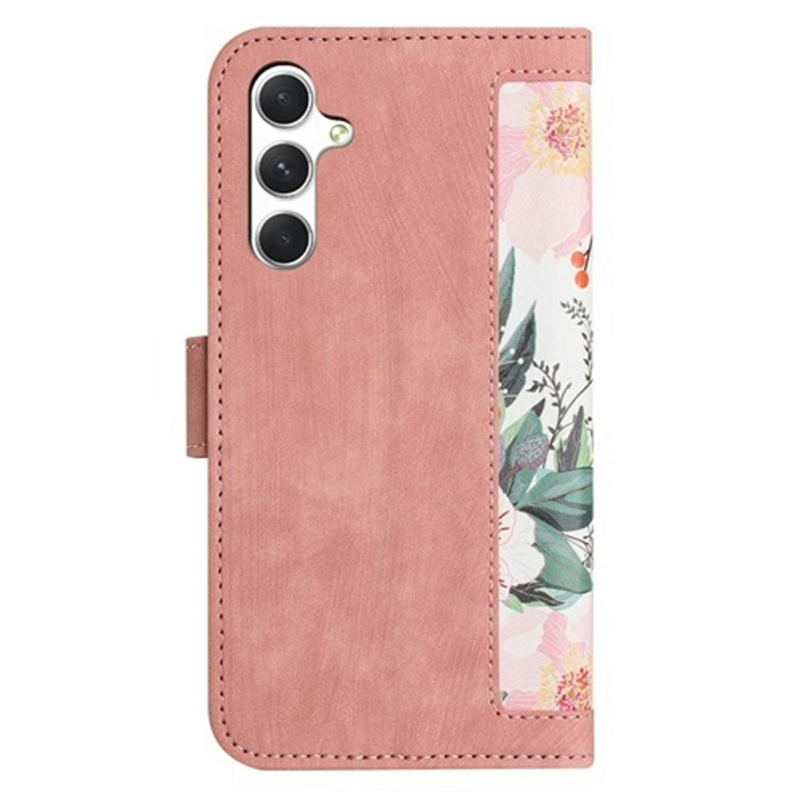 Mocaa Samsung A56 Floral Series Bookcase Roze