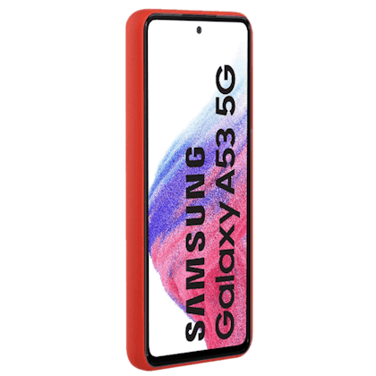 CaseBody Samsung Galaxy A53 Telefoonhoesje met Kaarthouder Rood